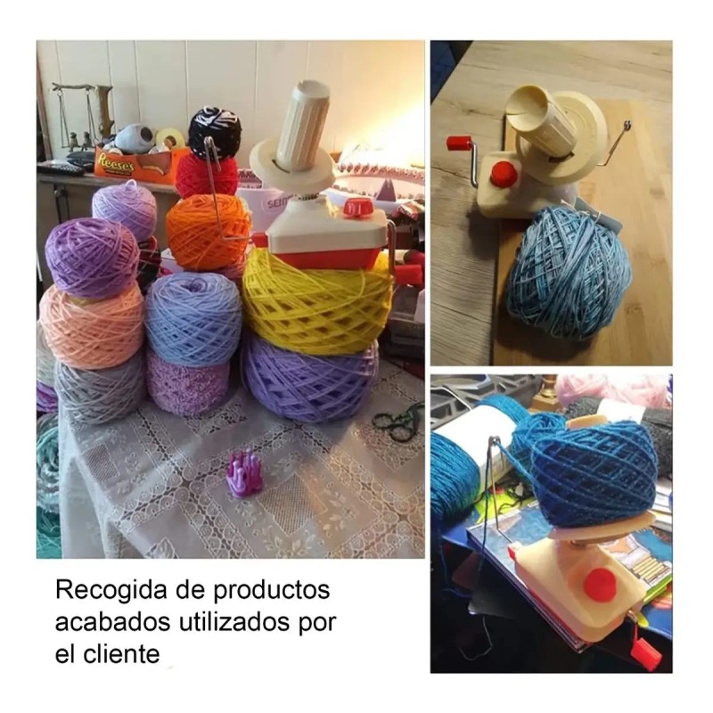 Kit Devanadora De Estambre Manual Bobinadora De Bolas Hilo