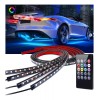 PUNKZZ Coche Chasis Luces Juego De 4 Tira Led Rgb