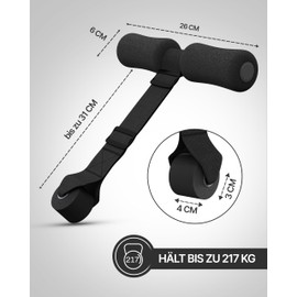 NEOLYMP Sit Up Hilfe – Sit Up Bar für effektives Bauchmuskeltraining – tragbar & vielseitig – Unterstützt korrekte Ausführung – Bauchtrainer für zuhause – Bauchmuskeltrainer Sixpack Trainer