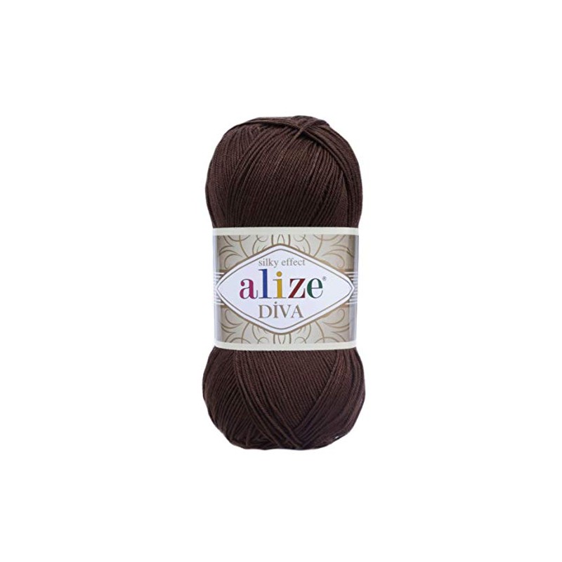 Alize Diva Silk Effect 100% Microfiber Acrylic Yarn 1 Ball