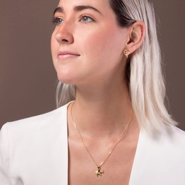 Cadena Collar Chapa de Oro 22k Elefante de Moda | Varna Joyeria Fina