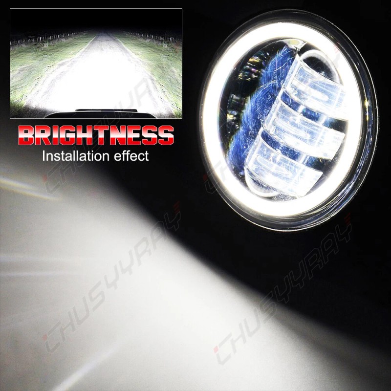 CHUSYYRAY For 2003-2009 Hummer H2 Pair Bumper LED Fog Lights