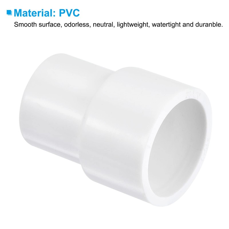 PATIKIL PVC Reducer Pipe Fitting 25mm to 20mm ID, 6