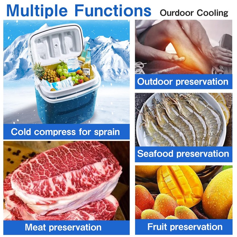 12 pcs Gel Ice Packs for Cooling Vest - Reusable