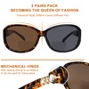FONHCOO Bifocal Sunglasses for Women, Stylish Reader Sunglasses with Readers