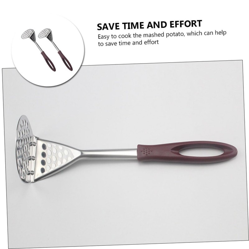 CIYODO 2Pcs Stainless Steel Potato Mashers Ergonomic Design for Effortless