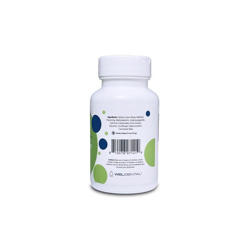 Weldental Micro Hydroxyapatite Gum with Xylitol Peppermint 50 count