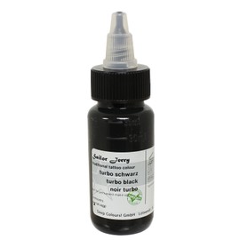 Sailor Jerry Tattoo Ink, Turbo Black, 30 ml Made in Germany With certificate (English language not guaranteed). Tattoo Ink, Distributed by Han Sen GmbH.