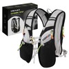 RISEMART Running Vest for Men and Women, Reflective Hydration Backpack
