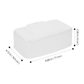 USHOBE 2Pcs Dispenser Box Dispenser Holder with Lid Wipe Container Keep Wipes Moist Tissue Storage Refillable Wipe Boxes Makeup Remover Wipes Paper Case