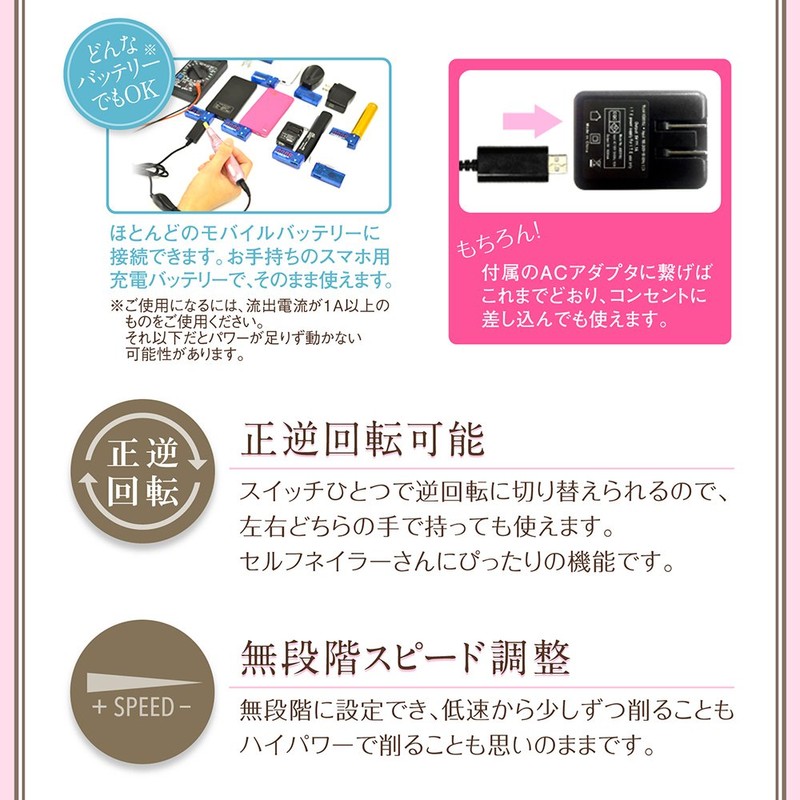 Nail Machine Petitor S (Pink) Nail Machine Nail Drill Nail