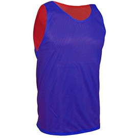 Total Soccer Factory Reversible Scrimmage Vest (Red/Blue, Adult)