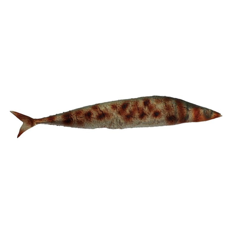 Speed Mao Realistic Lifelike Sanma Grilled Fish Food Sample Food