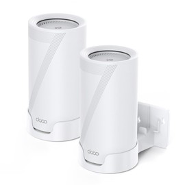 XLTTYWL Deco WiFi 7 Wall Mount, Deco BE65-5G/BE75/BE85/BE95/BE17000/BE22000/BE33000 Router Mount for TP Decos 7 Tri-Band WiFi 7 Mesh System (White, 2 Pack)