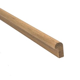 Whitecap 60835 Teak 1-3/8"H x 13/16" W Rail Edge Molding - 5' Length