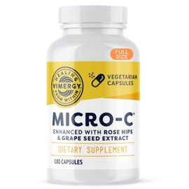 Vimergy Vimergy Micro-C? Capsules C Supports Immune Health* C Promotes Collagen Production C Supports Healthy Joints & Bones* C Kosher, Vegan & Gluten-Free C Regular Size 180 Capsules