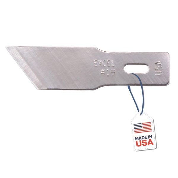 Excel Blades #19 Angled Wood Chisel Blades – 100-Pack 1-Inch