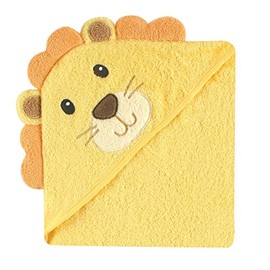 Luvable Friends "Lion" Hooded Towel - yellow, one size