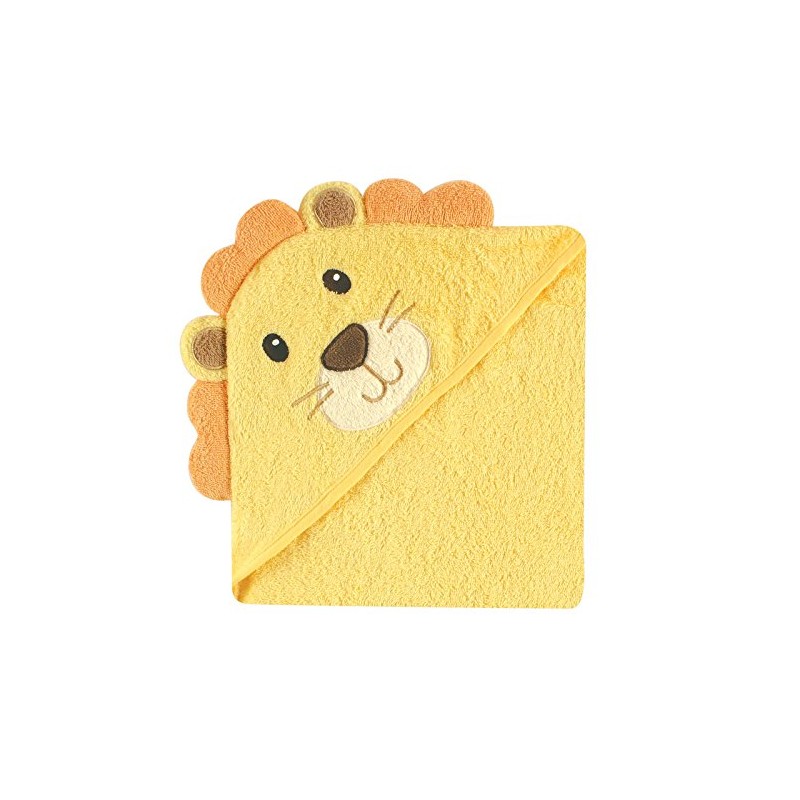 Luvable Friends "Lion" Hooded Towel - yellow, one size