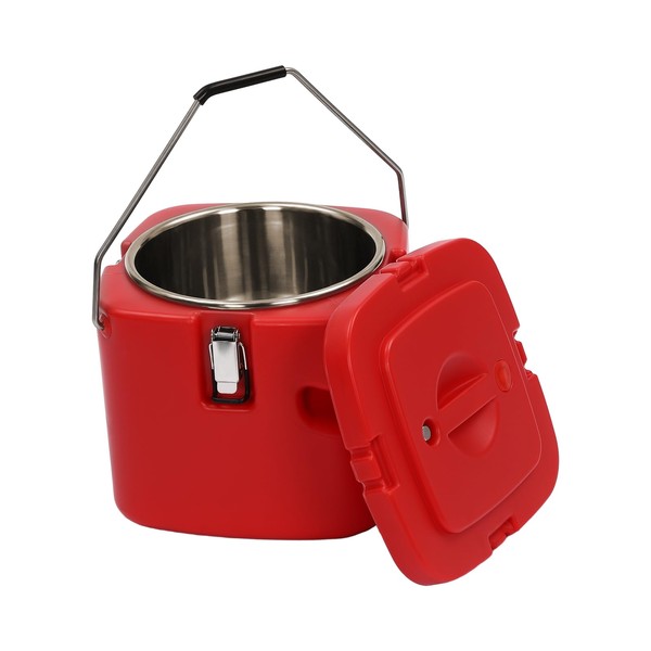 2.5gal Portable Commercial Food Warmer, Insulated Bucket Soup Container, Insulated