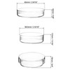 QWORK Glass Petri Dish Petri Plates with Lid, Thicken, 60mm