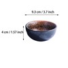 Porcelain Dipping Bowl Set of 4, 3.7" Vintage Reactive Glaze