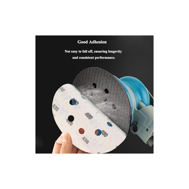 HOTCKB Sanding Discs 180 mm Velcro Sanding Paper 8 Holes