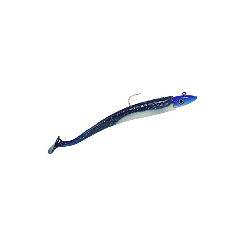 Hogy Twitcher + Paddle 20 cm Rubber Fish Blue/Black, Weight: