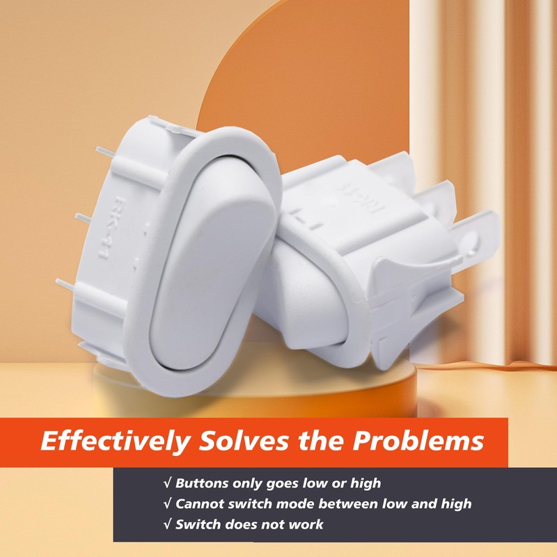 Mhrxusd Pack of 2 SR561116 Range Hood Switch 3 Pin