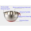 KUNANG Stainless Steel Mixing Bowls, non slip silicone base bowls