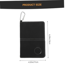 OHPHCALL 1Pc Score Recording Notebook Durable PU Scorecard Holder Portable Golf Scorebook for Tracking Performance for Golf Enthusiasts and Outdoor Use