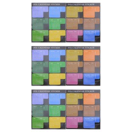 Uonlytech 6 Pegatinas De Calendario 2026 Autoadhesivas Con Pestañas De Planificador Mensual Y Separadores De Índice Para Cuadernos Organización Diario Y Etiquetas Semanales