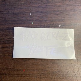 Junior H Vinyl Car Decal - Sad Girlz 4 Life Vinyl Quality - Color: White, Size: 5x2.5