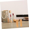 Healeved 2pcs Bamboo Lipstick Tubes Refillable Containers for Makeup Portable