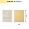 Shawya 40PCS 1/4 Sheet Sandpaper 4.5 x 5.5 Inch Gold
