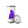 Purple Diamond Cat Graphic Print Design Kitty Kitten Cats Stainless