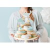 Set di 7 decorazioni per torta per bambini, balena, luna,