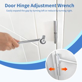 2 Pcs Hinges Gap Adjusting Wrenches, 8-25 mm / 0.31-0.98 in Door Hinge Adjustment Tools, Heavy-Duty Hinge Benders, Adjustable Door Hinge Repair Tools