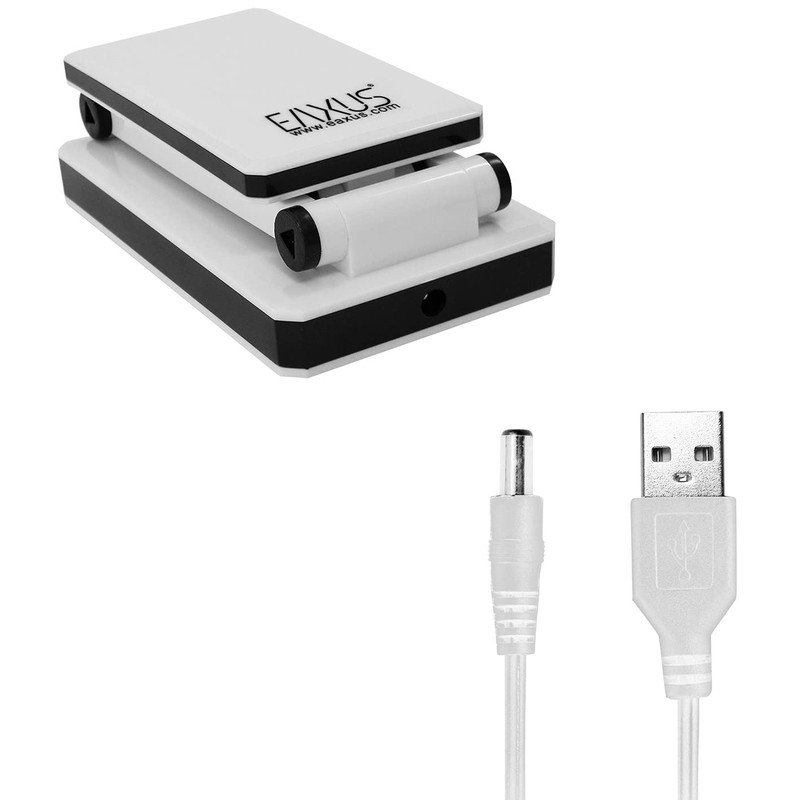 Eaxus® USB LED Schreibtischlampe - Aufklappbar, Edles Design, LED Tischlampe