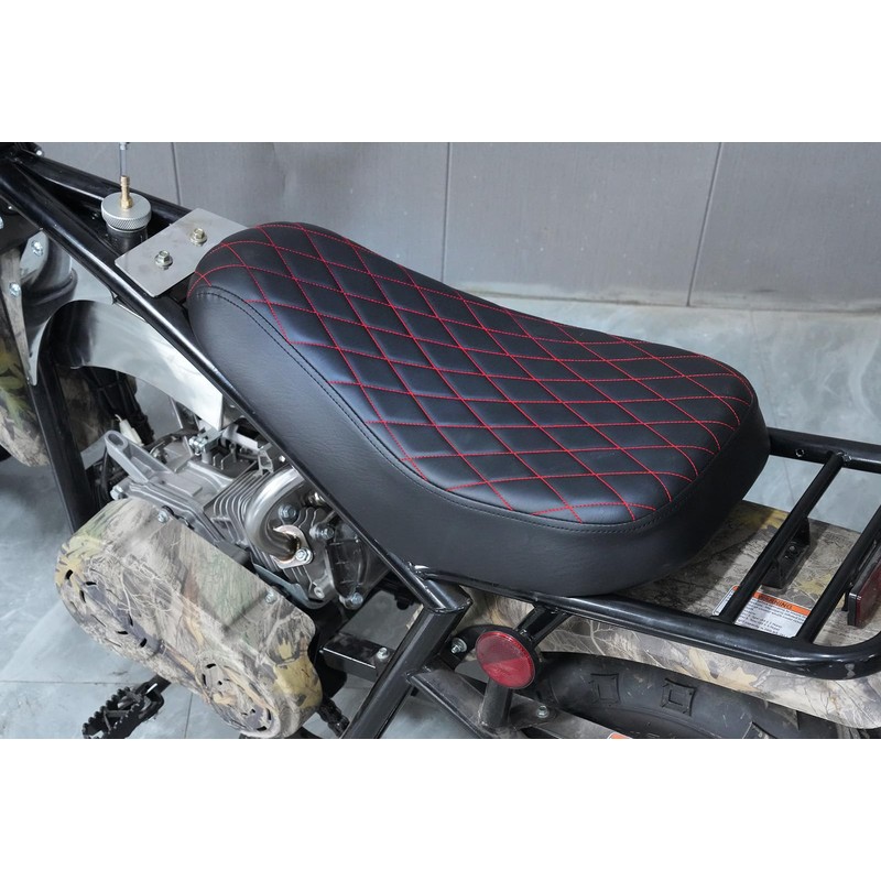JMCHstore Red Diamond Stitch Retro Mini bike Seat for Coleman
