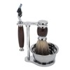 Men Manual Trimmer Kit Trimming Soap Bowl Stand Beard Brush
