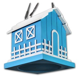 OSD Audio BH525 Single Blue Outdoor Hanging Bird House Speaker