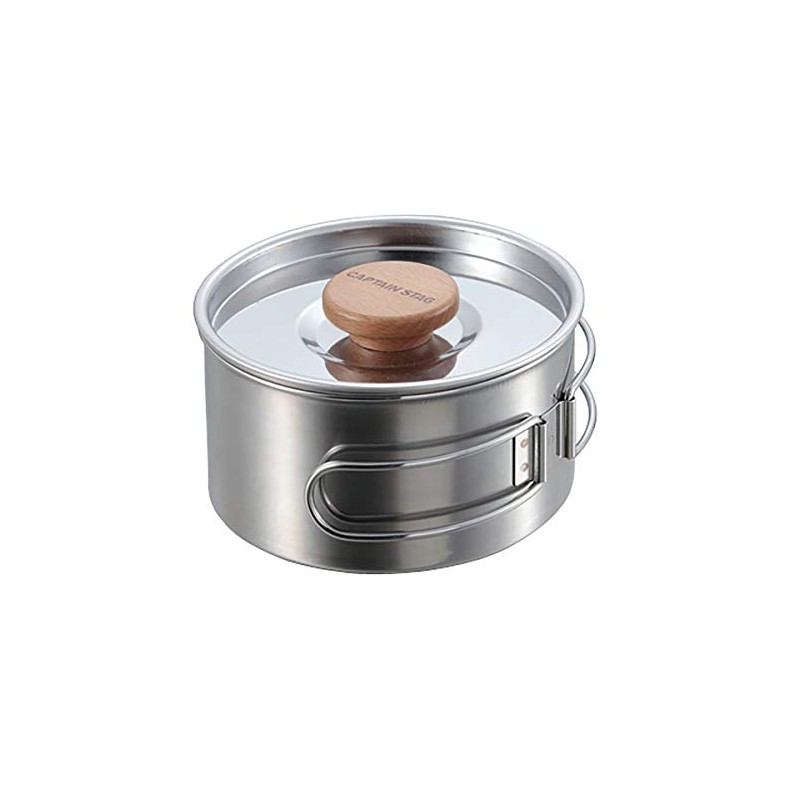 Captain Stag UH-4207 Stainless Steel Single Handle Pot, 4.7 inches