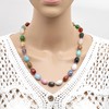 TreasureBay Womens Handmade Natural Gemstone Beaded Necklace - Beads Necklace