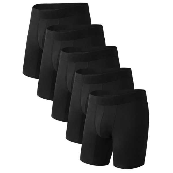 TIICHOO Incontinence Underwear for Men Washable Cotton Leak Proof Boxer