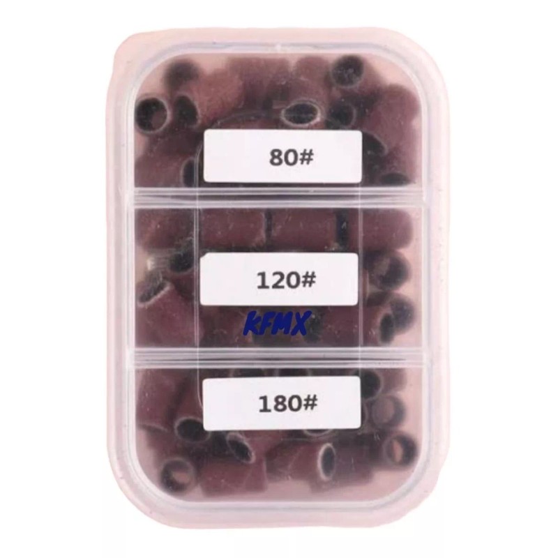 KFMX Barrilitos Para Driil Esmeril Uñas #80 #120 #180