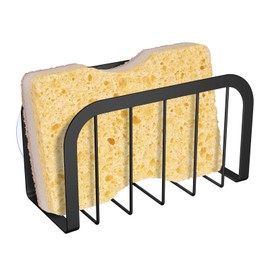 Sponge Holder for Kitchen Sink with Suction Cups, Kitchen Sponge Holder,Kitchen Sink Caddy(Black)