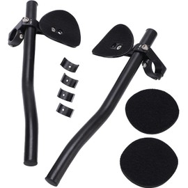 Bike Rest Handlebar, Almohadillas Acolchadas para Apoyabrazos de Bicicleta Tipo TT Bar en Aleación de Aluminio para Ciclismo de Larga Distancia