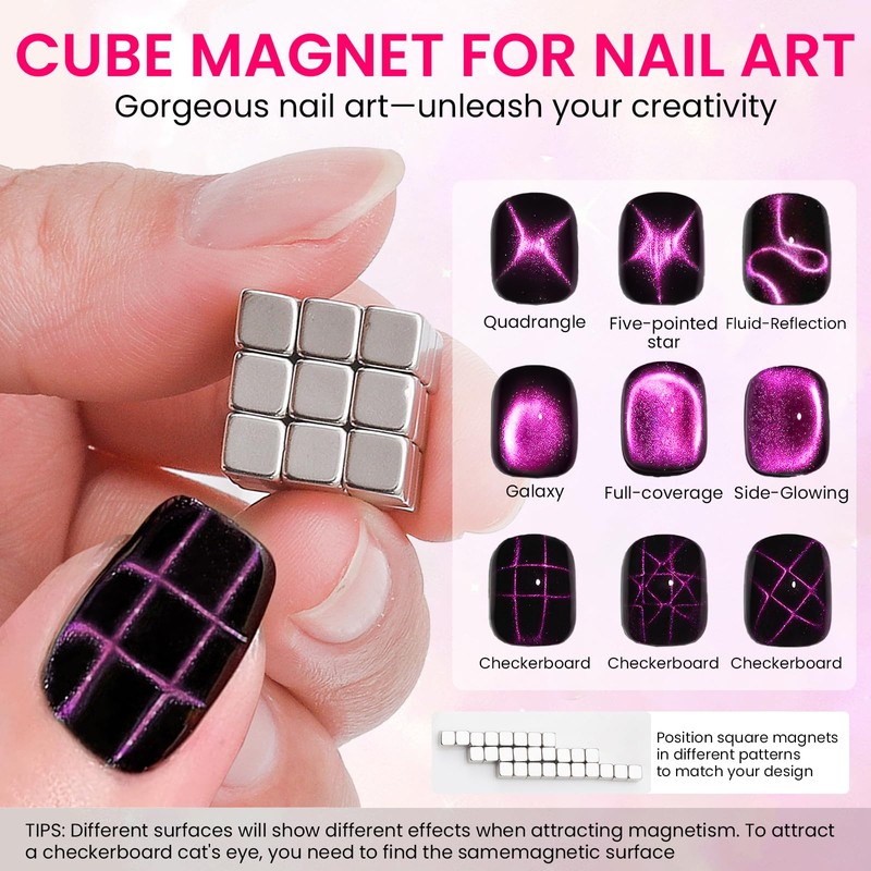 ESUOHYM 37 PCS Cat Eye Magnet Set, 6 In 1