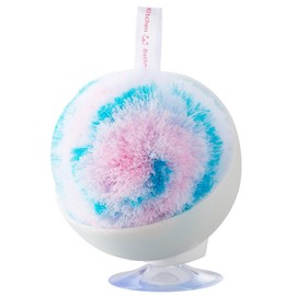 Yamazaki Sangyo 17889 Sponge Kitchen Bath Bon-kun Clean Pom Poms Antibacterial Case Included, Pink